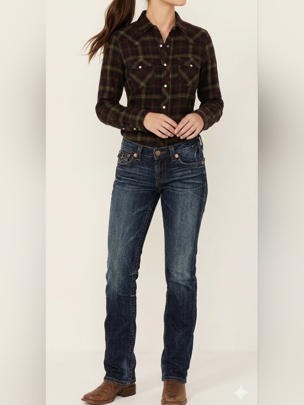 BIG STAR NICO mid-rise fit straight leg jeans BUCKLE 29L